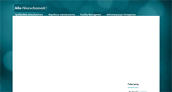 Desktop Screenshot of allenieruchomosc.pl